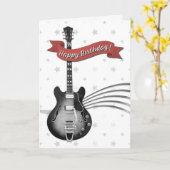 Cooler Gitarrist Rockstar Rock & Roll Geburtstag Karte (Gelbe Blume)