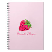 Cooler Glitzer Erdbeere Rosa Notizblock (Vorderseite)