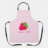Cooler Glitzer Erdbeere Rosa Schürze (Vorderseite)