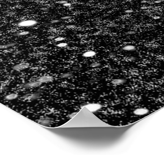 Cooler Glitzer-Glanz-Effekt Poster (Ecke)