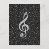 Cooler Glitzer-Glanz-Effekt Postkarte (Vorderseite)