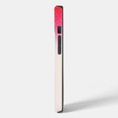 Cooler Glitzer Ombre Rose Gold Monogram Case-Mate iPhone Hülle (Rückseite / Links)
