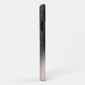 Cooler Glitzer Ombre Rose Gold Monogram Case-Mate iPhone Hülle (Hinten/Rechts)