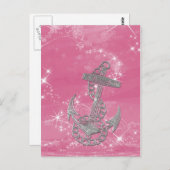 Cooler Glitzer Silbermetallstrahler Postkarte (Vorne/Hinten)