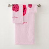 Cooler Glitzer Strawberry Badhandtuch Set (Insitu)