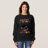 Cooler glücklicher 100. Schultag in Orca Sweatshirt (Vorne ganz)