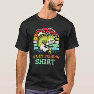 Cooler Glücklicher Angelglück Zander Fisch Zander T-Shirt