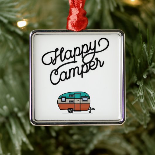 ***COOLER GLÜCKSCAMPER*** FUN JEDERZEIT ORNAMENT AUS METALL (Baum)