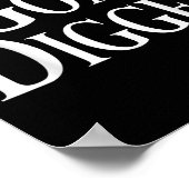 Cooler Goal Digger Original Spaß Poster (Ecke)