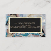 Cooler Gold-Marmor-Texturschmuck-Designer Visitenkarte (Rückseite)