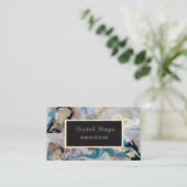 Cooler Gold-Marmor-Texturschmuck-Designer Visitenkarte (Stehend Vorderseite)