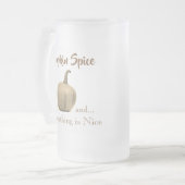 Cooler Golden Pumpkin-Gewürz Mattglas Bierglas (Vorderseite Links)