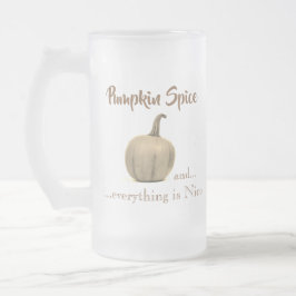 Cooler Golden Pumpkin-Gewürz Mattglas Bierglas