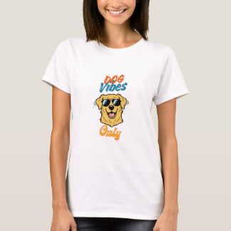 Cooler Golden Retriever mit coolem Zitat T-Shirt