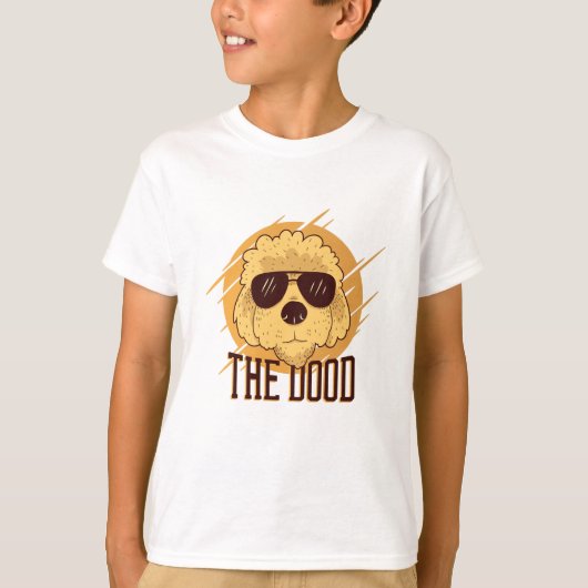 Cooler Goldendoodle-Hund T-Shirt (Vorderseite)