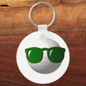 Cooler Golf Ball Design Schlüsselanhänger (Vorderseite)