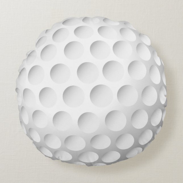 Cooler Golf-Ball Rundes Kissen (Vorderseite)