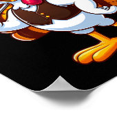 Cooler Golf Thanksgiving Gobble Spieler Truthahn G Poster (Ecke)