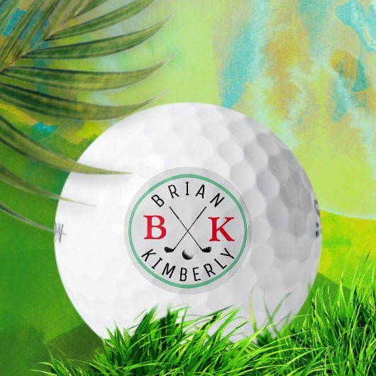 Cooler Golfball mit seinem Namen