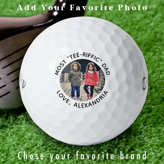 Cooler Golfer Vater Personalisiert Niedlich Kids F Golfball