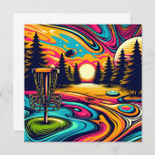 Cooler Golfplatz bei Sunset (Vorne/Hinten)