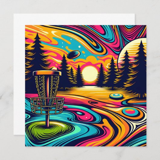 Cooler Golfplatz bei Sunset (Vorne/Hinten)