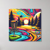 Cooler Golfplatz bei Sunset Leinwanddruck (Vorderseite)