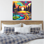 Cooler Golfplatz bei Sunset Leinwanddruck (Insitu (Schlafzimmer))