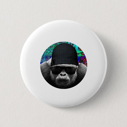 Cooler Gorilla Button (Vorderseite)