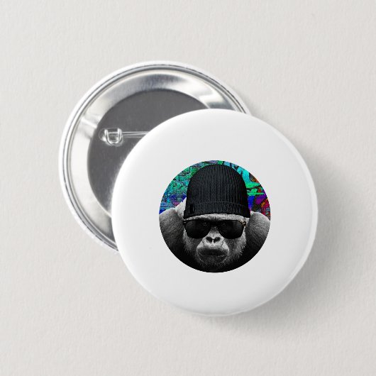 Cooler Gorilla Button (Vorne & Hinten)