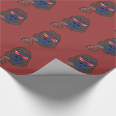 Cooler Gorilla Geschenkpapier (Ecke)