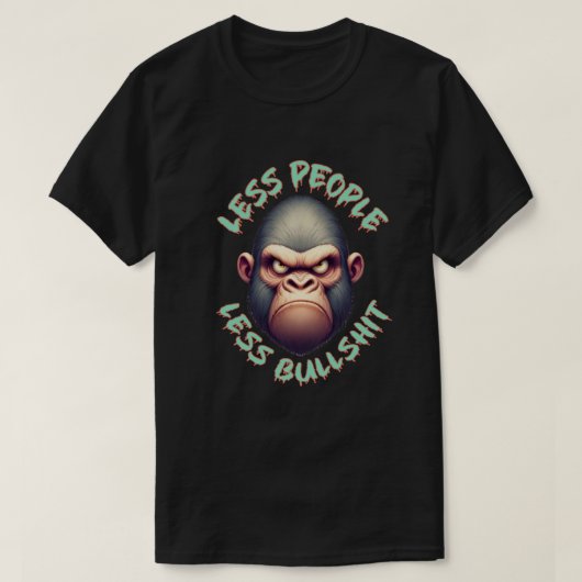 cooler Gorilla, lustige Geschenke T-Shirt (Design vorne)