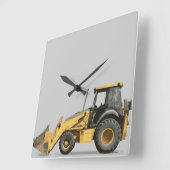 Cooler Grabbagger Quadratische Wanduhr (Winkel)