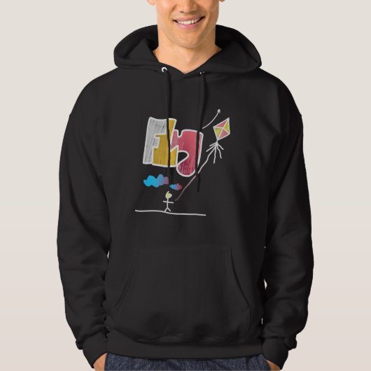 Cooler Graffiti-Flying Kite Hoodie (Vorderseite)