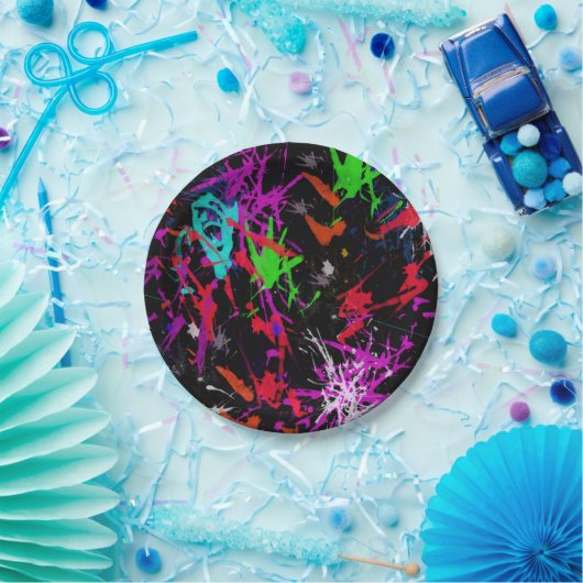 Cooler Graffiti-Papierplatte Pappteller (Party)