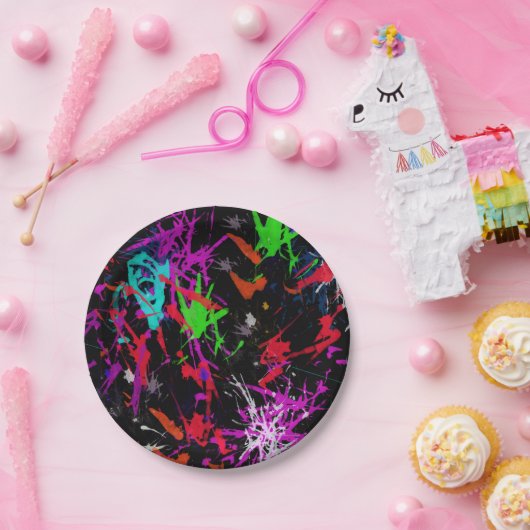 Cooler Graffiti-Papierplatte Pappteller (Party)