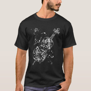 Cooler Grafik Jazz Liebhaber Upright Bass Player D T-Shirt