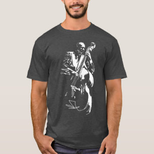 Cooler Grafik-Jazz-Liebhaber Upright Bass Player T-Shirt