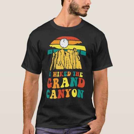 Cooler Grand Canyon für Männer Frauen Wandern auf T-Shirt (Vorderseite)