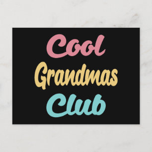Cooler Grandmas-Club II Postkarte