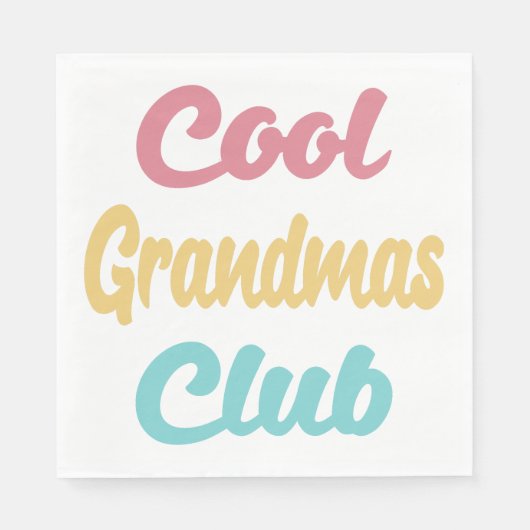Cooler Grandmas-Club II Serviette (Vorderseite)