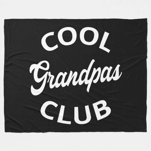 Cooler Grandpas-Club I Fleecedecke (Vorderseite (Horizontal))