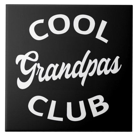 Cooler Grandpas-Club I Fliese (Vorderseite)