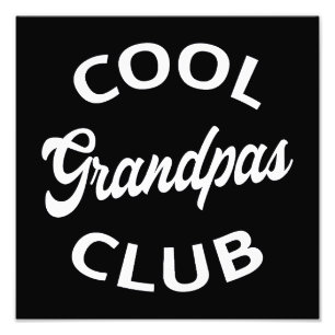 Cooler Grandpas-Club I Fotodruck