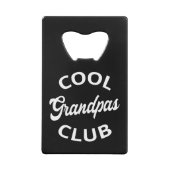 Cooler Grandpas-Club I Geldbeutel Flaschenöffner (Rückseite)