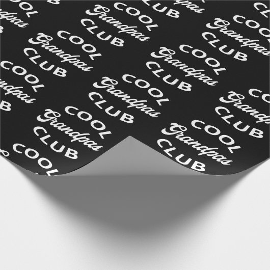 Cooler Grandpas-Club I Geschenkpapier (Ecke)
