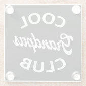 Cooler Grandpas-Club I Glasuntersetzer (Rückseite)