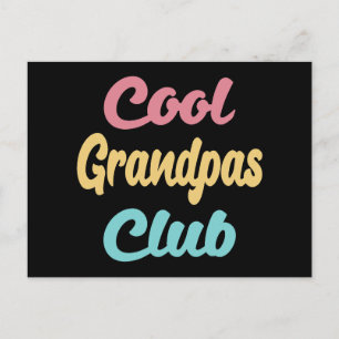Cooler Grandpas-Club II Postkarte