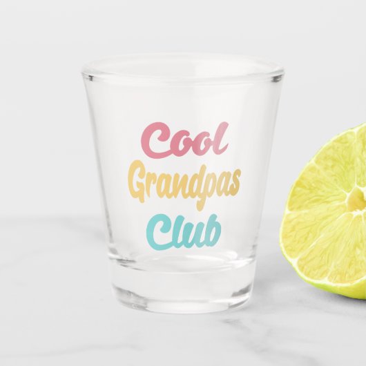Cooler Grandpas-Club II Schnapsglas (Vorderseite)