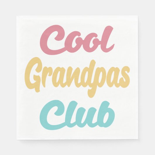 Cooler Grandpas-Club II Serviette (Vorderseite)